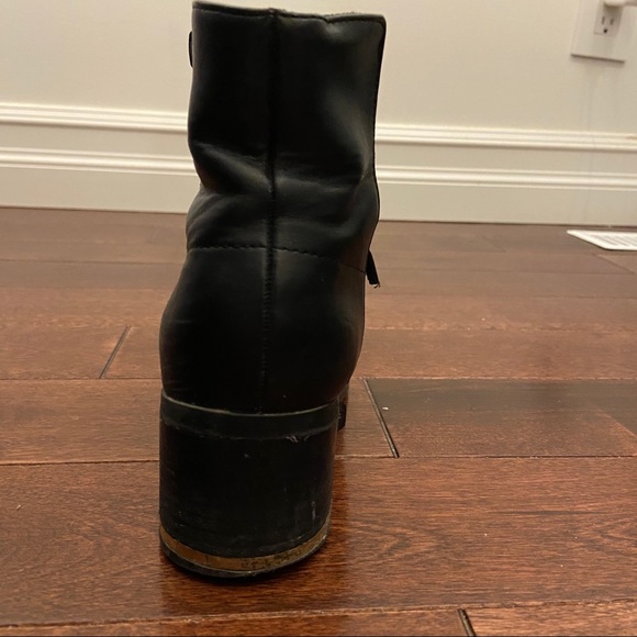 BLACK AND GOLD ANKLE BOOTS - Picture 15 of 15